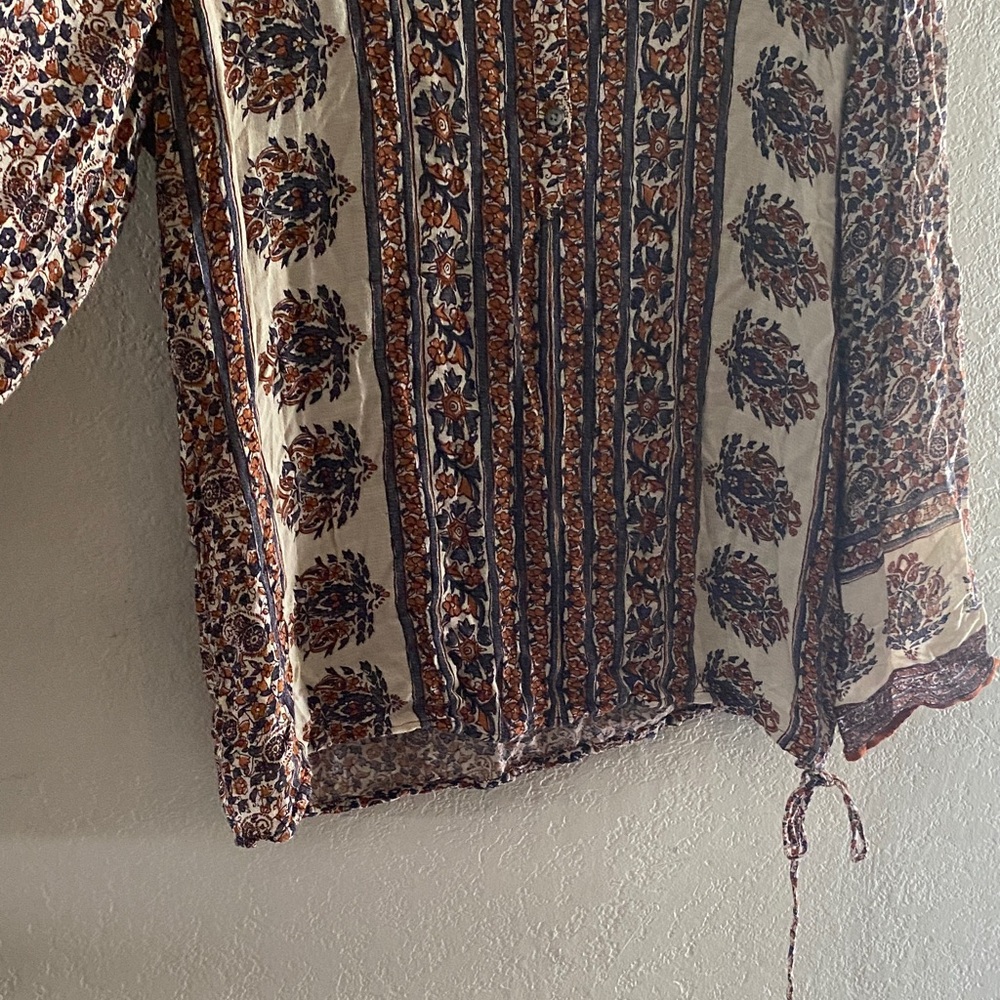Lucky Brand Multicolor Bohemian Blouse - Picture 4 of 8